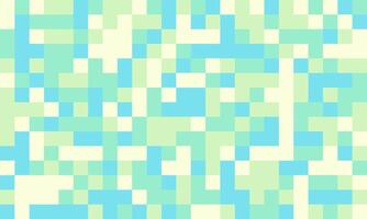 Abstract pixel art background. Pastel blue, green, and cream squares create a calming, modern design perfect for websites, presentations, or social media. vector