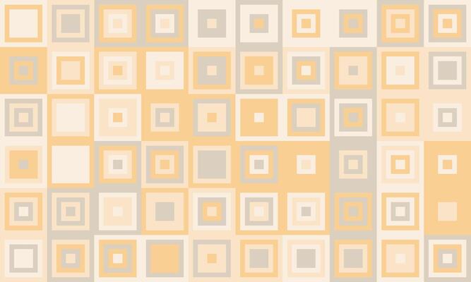 Abstract geometric pattern featuring a calming palette of beige and orange squares. Ideal for backgrounds, textiles, or website design, conveying themes of order, simplicity, and modern aesthetics.