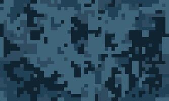 Abstract digital camouflage pattern in shades of blue. Perfect for backgrounds, textures, or design projects needing a modern, cryptic aesthetic. vector