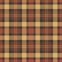 Multi pattern fabric, relief background textile tartan. Anniversary check texture seamless plaid in orange and dark colors. vector