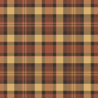 Multi pattern fabric, relief background textile tartan. Anniversary check texture seamless plaid in orange and dark colors.