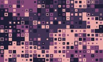 Abstract geometric background featuring a mosaic of varyingsized squares in muted purple and pink tones. Ideal for website banners, presentations, or modern design projects. vector