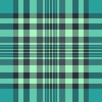 Seamless teal and mint green plaid pattern. Perfect for textile design, fashion, website backgrounds, or any project needing a fresh, modern, and stylish checkered texture. vector