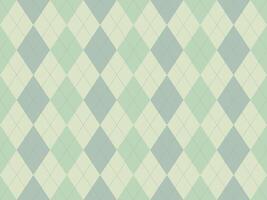 Elegant argyle pattern in soft mint and gray. Perfect for backgrounds, textiles, or website design. Subtle texture and calming color palette evoke feelings of sophistication and tranquility. vector