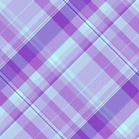 Linear texture fabric plaid, cosy seamless background . Online tartan textile check pattern in violet and light colors. vector