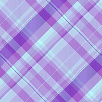 Linear texture fabric plaid, cosy seamless background . Online tartan textile check pattern in violet and light colors.