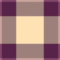 Elegant cream and purple plaid pattern. Perfect for textile design, website backgrounds, or fallthemed projects. This versatile image evokes feelings of warmth and sophistication. vector