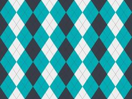A blue and white argyle pattern vector