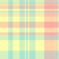 Multi textile check plaid, jpg tartan background seamless. Long pattern texture fabric in light and orange colors. vector
