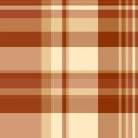 Copy space texture textile pattern, real background seamless. Ethnic tartan fabric plaid check in orange and amber colors. vector