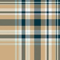 Elegant beige, teal, and navy plaid pattern. Perfect for textile design, fashion, or website backgrounds. Subtle yet stylish, this seamless texture offers a sophisticated and versatile aesthetic. vector
