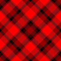 Invite seamless background , horizon check tartan fabric. Paper texture textile plaid pattern in red and black colors. vector
