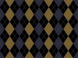 Elegant argyle pattern in muted gold, dark gray, and black. Perfect for backgrounds, textiles, or fashion design projects. vector