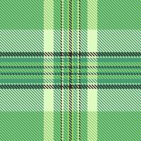 Tough background fabric, tech texture textile tartan. Linear plaid check pattern seamless in mint and green colors. vector