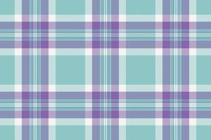 Soft pastel plaid pattern in teal, purple, and white. Perfect for textile design, website backgrounds, or crafting projects. This calming, seamless texture evokes feelings of serenity and style. vector