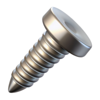 splendid retro Professional render, isolated cutout, single screw, metal, hyper-specific with Transparent Background precision png