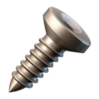 standout creative Professional render, isolated cutout, single screw, metal, hyper-specific with Transparent Background sharp png