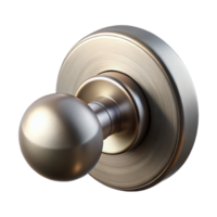 whimsical enchanting Modern doorknob, brushed nickel, minimalist design with Transparent Background impeccable png