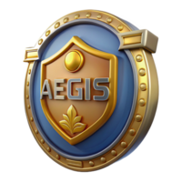 sumptuous victorian Aegis, shield of Zeus and Athena with Transparent Background refined png