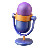 stunning memorable Microphone recording audio with Transparent Background png