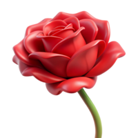 striking harmonious abstract Hyper-specific concept art style, isolated cutout of a single, ultra-detailed wilting rose, red petals with Transparent Background precision png