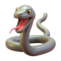 splendid urban Slithering snake, forked tongue, with Transparent Background handcrafted png