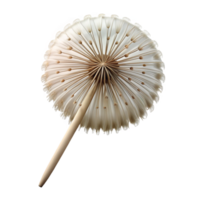mesmerizing traditional Photorealistic, isolated cutout of a single, dandelion seed head with Transparent genuine png