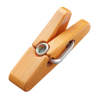 radiant sought-after Concept art style, hyper-specific isolated cutout of a single wooden clothespin with Transparent Background png