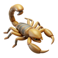 striking modern Scorpion, desert, tail raised, with Transparent Background handcrafted png