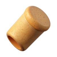 serene bold urban Concept art style, hyper-specific isolated cutout of a single cork, wine bottle with Transparent Background professional png