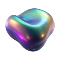 vibrant rustic A floating, amorphous blob with iridescent texture, with Transparent Background flawless png