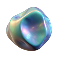 remarkable traditional A floating, amorphous blob with iridescent texture, with Transparent Background original png