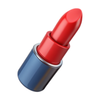 remarkable rustic Professional render of a single lipstick, closed, red Isolated cutout with Transparent Background crisp png