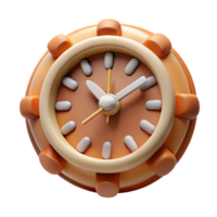 vibrant tranquil modern A single, abstract clock face with distorted numbers, with Transparent Background premium png
