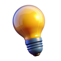 peaceful breathtaking A single, abstract lightbulb with a filament of glowing energy, with Transparent Background refined png