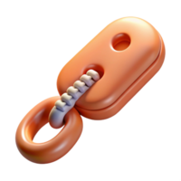peaceful dazzling Concept art style, hyper-specific isolated cutout of a single zipper pull with Transparent Background flawless png