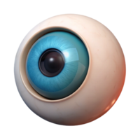 unparalleled surreal Photorealistic, isolated cutout of a single Cyclops eye, ultra-detailed, hyper-specific, professional render with Transparent Background exclusive png