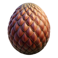 picturesque avant-garde A single, large dragon egg with intricate patterns with Transparent Background flawless png