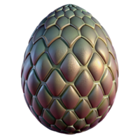 rare coastal A single, large dragon egg with intricate patterns with Transparent Background flawless png