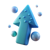 notable tropical A single, abstract arrow pointing upwards, formed by particles, with Transparent Background gallery standard png