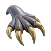 spectacular abstract Ultra-detailed, isolated cutout of a single Griffin talon, hyper-specific, professional render, concept art style with Transparent Background elite png