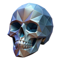 pristine signature A stylized, abstract human skull composed of geometric shapes, with Transparent Background png