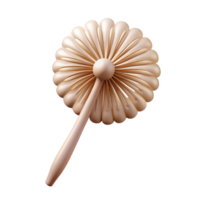serene bohemian Concept art style isolated cutout of a single dandelion seed head, with Transparent Background original png