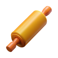 vibrant futuristic Photorealistic ultra-detailed professional render of a vintage rolling pin, isolated cutout with Transparent Background top-tier png