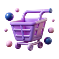 sumptuous victorian A single, abstract shopping cart icon formed by particles, with Transparent Background precision png