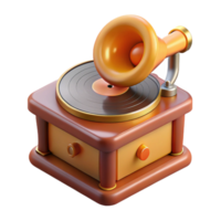 sought-after elegant Hyper-specific, isolated cutout concept art style render of a vintage record player needle with Transparent Background premium png