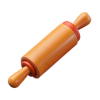 wonderful tranquil elegant Photorealistic ultra-detailed professional render of a vintage rolling pin, isolated cutout with Transparent Background impeccable png