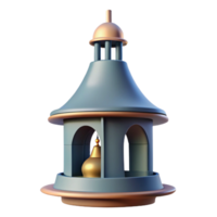 whimsical captivating Church bell tower spire, with Transparent Background artisan png