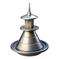 romantic glorious Skyscraper rooftop antenna, metal, with Transparent Background high resolution png