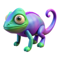 picturesque dramatic organic Concept art style, isolated cutout of a hyper-specific chameleon, changing color with Transparent Background artisan png